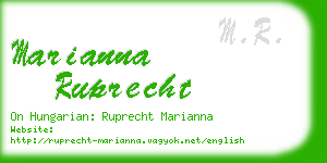 marianna ruprecht business card